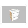 Krajcar K PRO S Thin koupelnová skříňka s umyvadlem 55 x 65 x 38 cm bílá 2KPT55