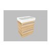 Krajcar K PRO S Thin koupelnová skříňka s umyvadlem 55 x 65 x 38 cm bílá 2KPT55