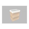 Krajcar K PRO S Thin koupelnová skříňka s umyvadlem 55 x 65 x 38 cm bílá 2KPT55