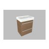Krajcar K PRO S Thin koupelnová skříňka s umyvadlem 55 x 65 x 38 cm bílá 2KPT55