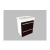 Krajcar K PRO S Thin koupelnová skříňka s umyvadlem 55 x 65 x 38 cm bílá 2KPT55