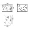 Alcaplast AM115/1000 Renovmodul komplet k zazdění se závěsným WC Creavit FREE FE322 Rim-Off + bidet 2v1