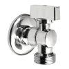 Aqualine pračkový kulový ventil se zpětným ventilem 1/2"x3/4" - L chrom 5310