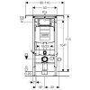 Geberit Duofix Speciál 111.355.00.5 komplet do bytových jader se závěsným WC Creavit STANDARD TP320 + bidet 2v1