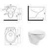 Geberit Duofix Speciál 111.355.00.5 komplet do bytových jader se závěsným WC Creavit STANDARD TP320 + bidet 2v1