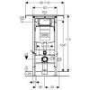 Geberit Duofix Speciál 111.355.00.5 komplet do bytových jader se závěsným WC Creavit TERRA TP325 + bidet 2v1