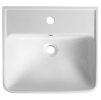 Bruckner NEON keramické umyvadlo 50 x 41,5 cm s přepadem bílá 201.131.0