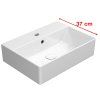 GSI KUBE X keramické umyvadlo 50 x 37 cm s přepadem Extra Glaze bílá 9447111