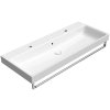 GSI NUBES keramické umyvadlo 120 x 50 cm 2 otvory s přepadem Extra Glaze bílá 9624211