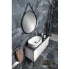 GSI KUBE X keramické umyvadlo na desku 60 x 37 cm oválné bez přepadu Extra Glaze bílá 945811