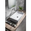 GSI KUBE X keramické umyvadlo na desku 60 x 37 cm bez přepadu Extra Glaze bílá 945311