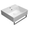 GSI KUBE X keramické umyvadlo 50 x 47 cm s přepadem Extra Glaze bílá 9430111