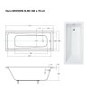 28812 obdelnikova vana modern slim