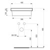 11374 umyvadlo stampo 495 x 43 x 175 cm zapustne
