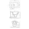 847 zavesny bidet nero