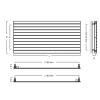 25608 koupelnovy radiator cover h new