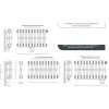 22486 koupelnovy radiator tubus 2 barva dle vzorniku