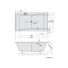 Polysan QUEST obdélníková vana 180 x 100 x 49 cm bílá mat 78511.11