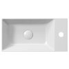 GSI Kube X keramické umyvadlo 50 x 25 cm  pravé/levé ExtraGlaze bílá 9486111