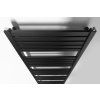 Bruckner Grunt otopné těleso rovné 500 x 1610 mm středové připojenÍ černá mat 600.123.6