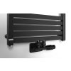 Bruckner Grunt otopné těleso rovné 500 x 1610 mm středové připojenÍ černá mat 600.123.6
