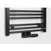 Bruckner Albrecht otopné těleso 500 x 1570 mm středové připojení černá mat 600.115.6