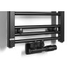 Bruckner Albrecht otopné těleso 400 x 1250 mm středové připojení černá mat 600.112.6