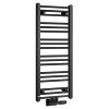 Bruckner Albrecht otopné těleso 400 x 930 mm středové připojení černá mat 600.111.6