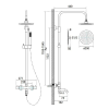 36001 nastenny termostaticky sprchovy a vanovy set veo cerna