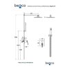 22441 podomitkovy sprchovy set slim aspira ii grafitova