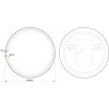 23169 zrcadlo s led osvetlenim brilon