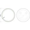 23170 zrcadlo s led osvetlenim brilon