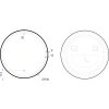 23147 zrcadlo s led osvetlenim tanna black