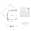 23903 oskar stone effect ctvercova sprchova vanicka