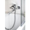 Bruckner Baron vanová baterie nástěnná 100 mm s otočným ramínkem chrom 612.035.1