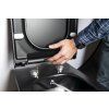 Sapho AVVA závěsná WC mísa Rimless 35,5 x 53 cm integrovaná baterie a bidet sprška černá mat 100315-110