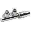 Bruckner Wicher připojovací sada ventilů termostatická pro středové připojení 50 mm chrom 600.311.1