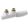 Bruckner Wicher připojovací sada ventilů termostatická pro středové připojení 50 mm bílá 600.311.4