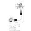 Bruckner vanová souprava s napouštěním bovden 70 cm DN40/50 chrom 164.270.1