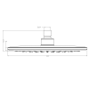 Bruckner hlavová sprcha 230 cm chrom 621.300.1