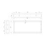 Sapho Podpěrná konzole 350 x 150 x 40 mm lakovaná ocel, bílá mat 1 ks 30378