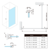 Bruckner Spitza sprchová zastěna WALK-IN 800 mm 750.080.1