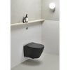 GSI MODO závěsná WC mísa 37 x 34 x 52 cm Swirlflush dualglaze černá mat 981626