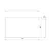 Polysan PLAIN panel boční 100 x 59 cm černá mat 72723.21