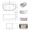 26349 volne stojici vana leya bila sifon se sterbinovym prepadem