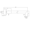 Sapho sprchové ramínko 380 mm chrom 1205-16