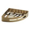 Gedy SMART rohová police do sprchy, 210 x 45 x 210 mm zlato mat 247988