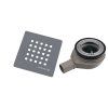 Polysan Treneca vaničkový sifon průměr otvoru 90 mm DN40 krytka šedá mat 84999.31
