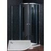 4703 13 sprchovy kout ctvrtkruhovy obelnik klasik 120 x 90 cm chinchilla sklo s vanickou z liteho mramoru stone leve provedeni