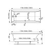41025 1 275989 1 vagnerplast vana obdelnikova s podporou 1600x700x450 linos 160 70 vpba167lin2n 04
